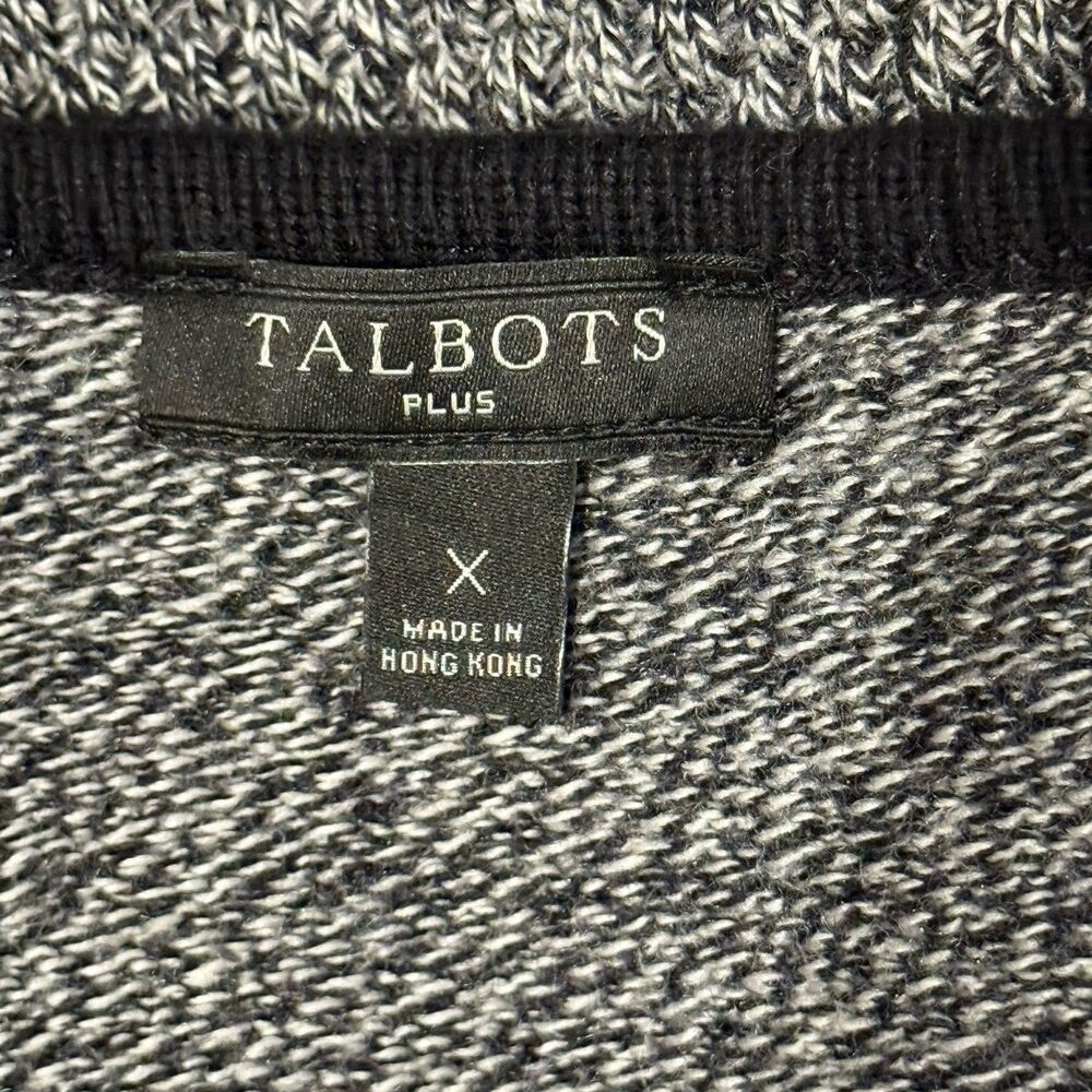 Talbots Plus Soft Cotton Blend Open Front Long Ca… - image 6